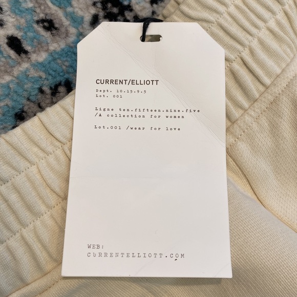 NWT Current Elliott The Leon Sweatpants Joggers in Antique White - Picture 7 of 11